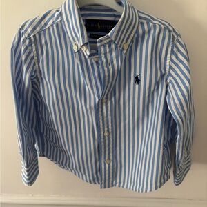 Ralph Lauren Kids size 2T Blue Striped Shirt